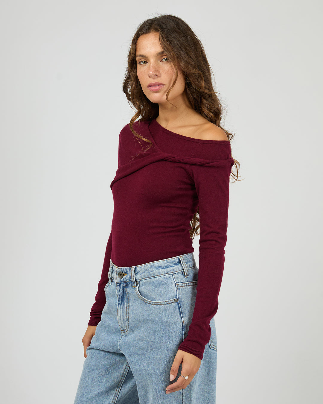 ASHTON KNIT LAYERED LS TOP