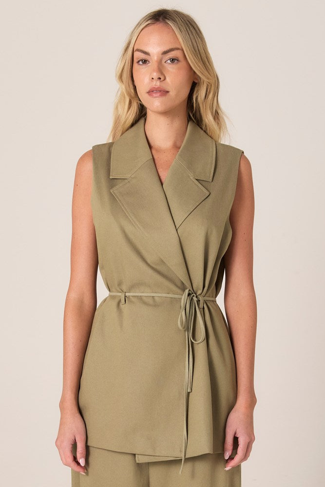 ZEPHYR WRAP VEST WITH BELT
