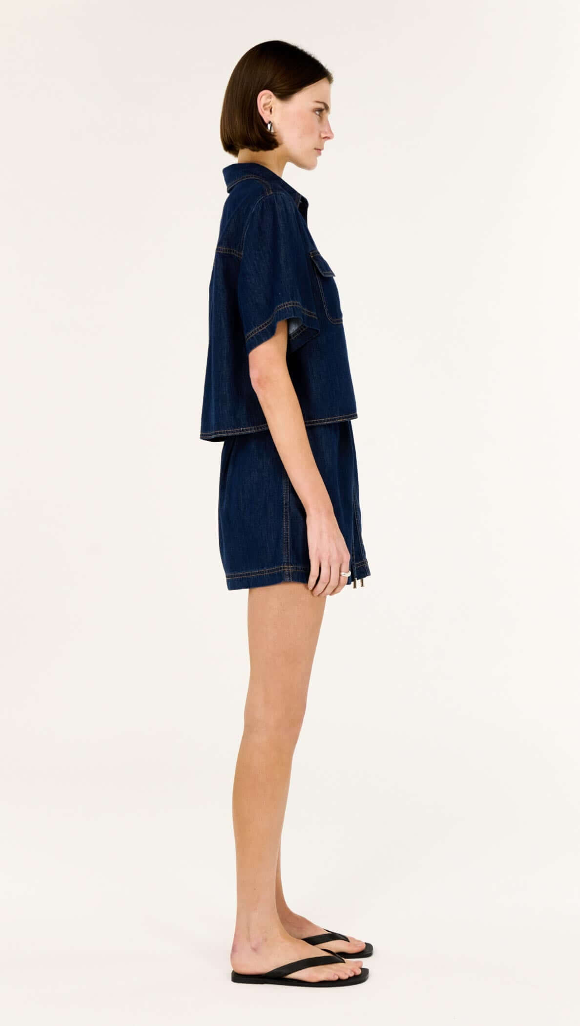 LEA DENIM MINI SKIRT