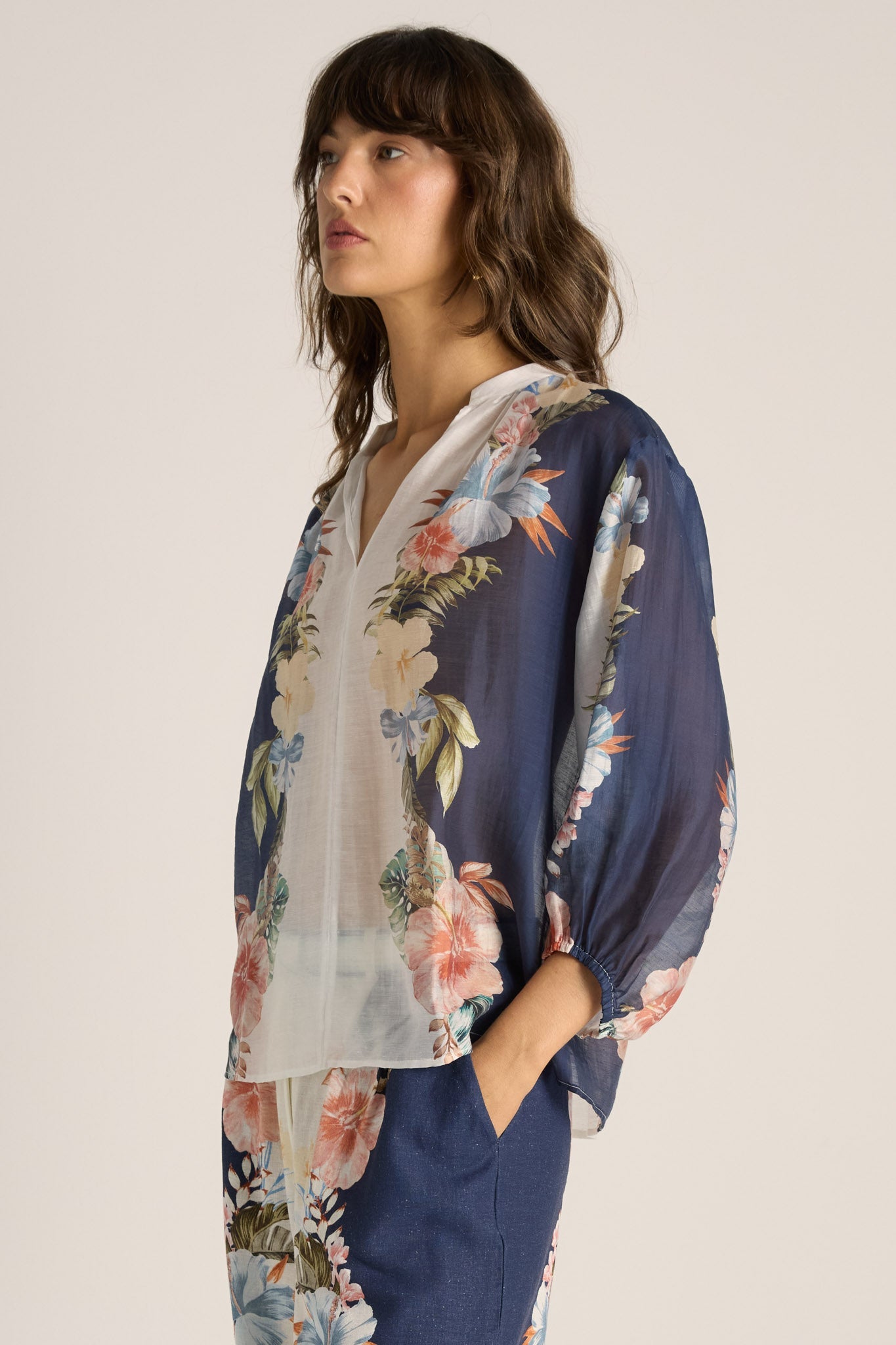 SOLARA PLACEMENT PRINT COLLARED SHIRT