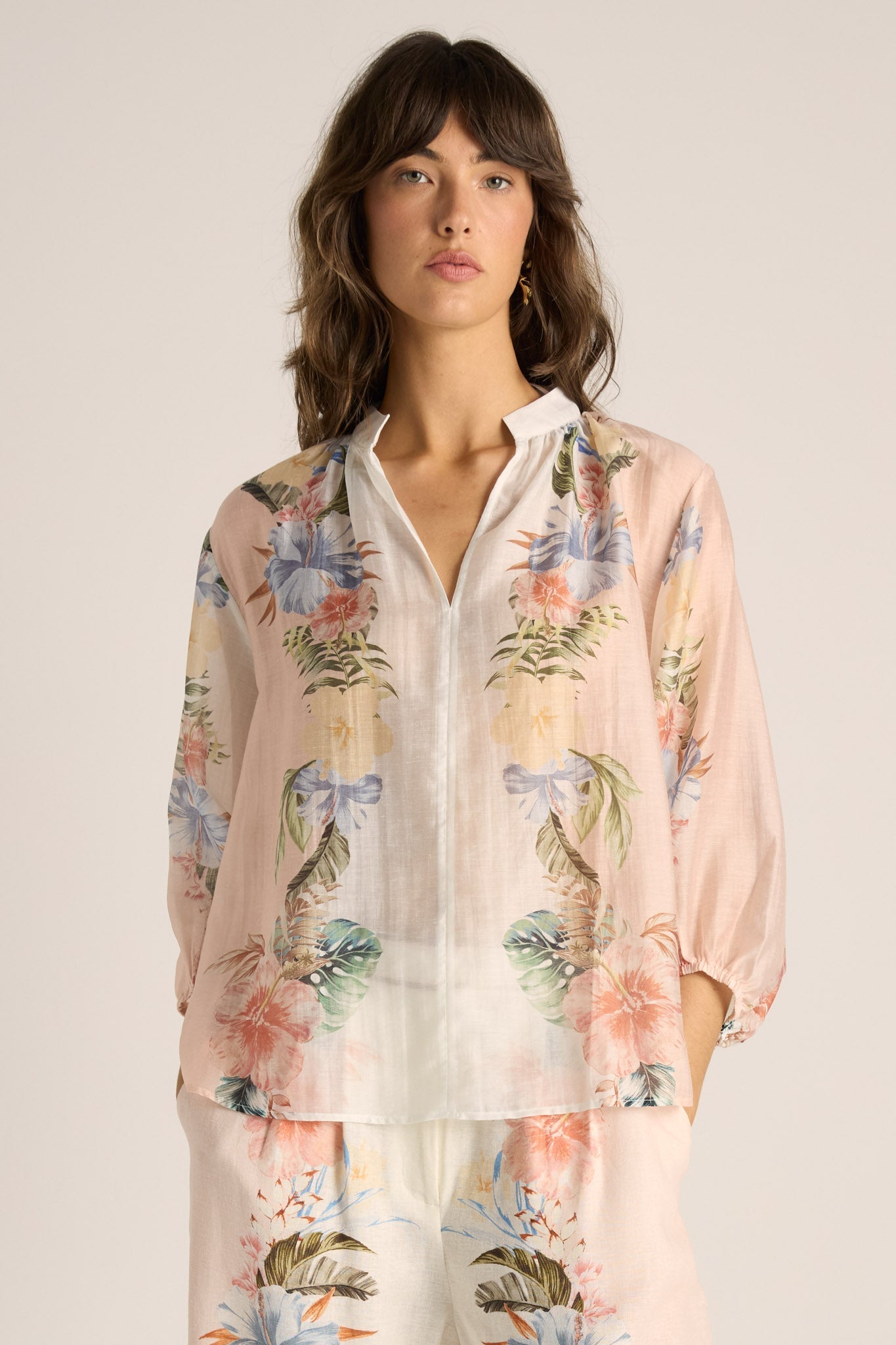 SOLARA PLACEMENT PRINT COLLARED SHIRT