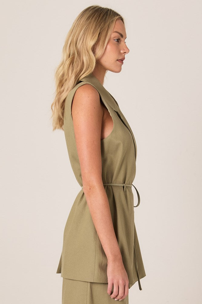 ZEPHYR WRAP VEST WITH BELT