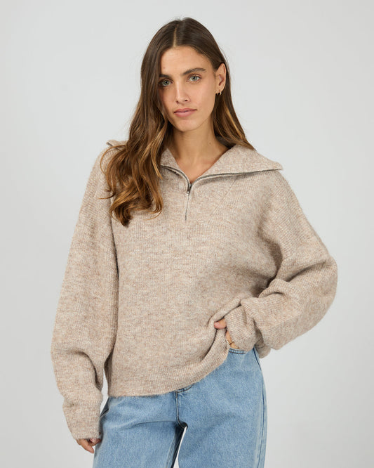 BONNI KNIT QUARTER ZIP JUMPER