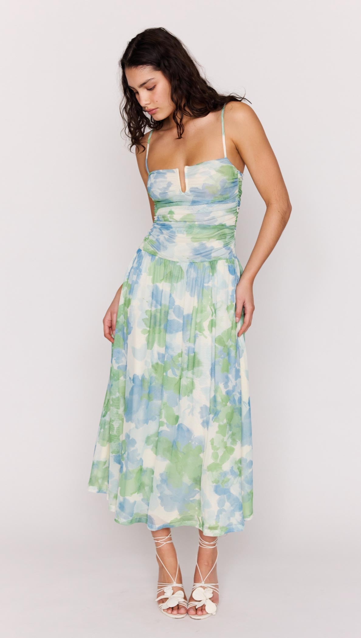 CARRIE MESH MAXI DRESS