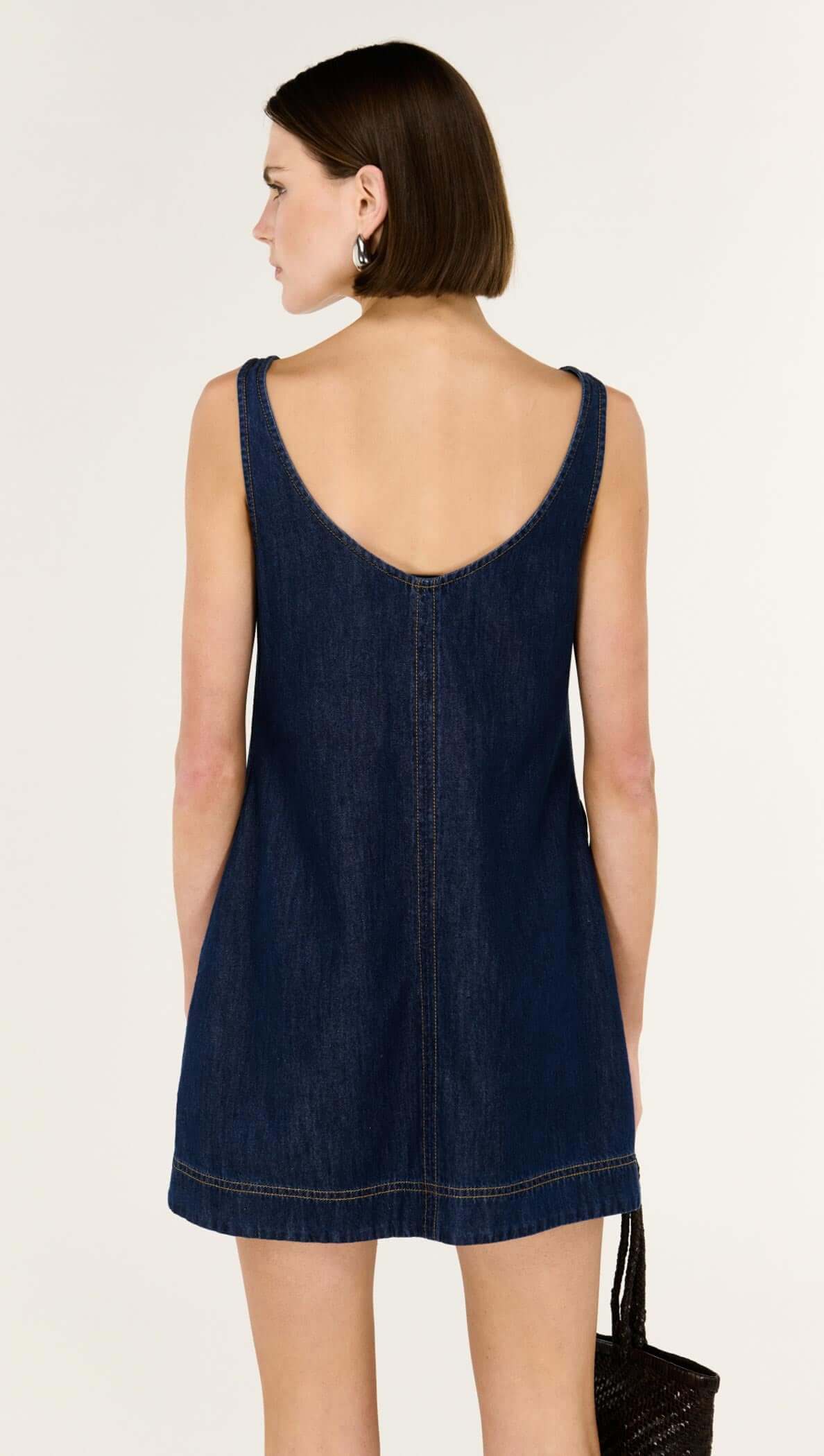 LEA DENIM MINI DRESS