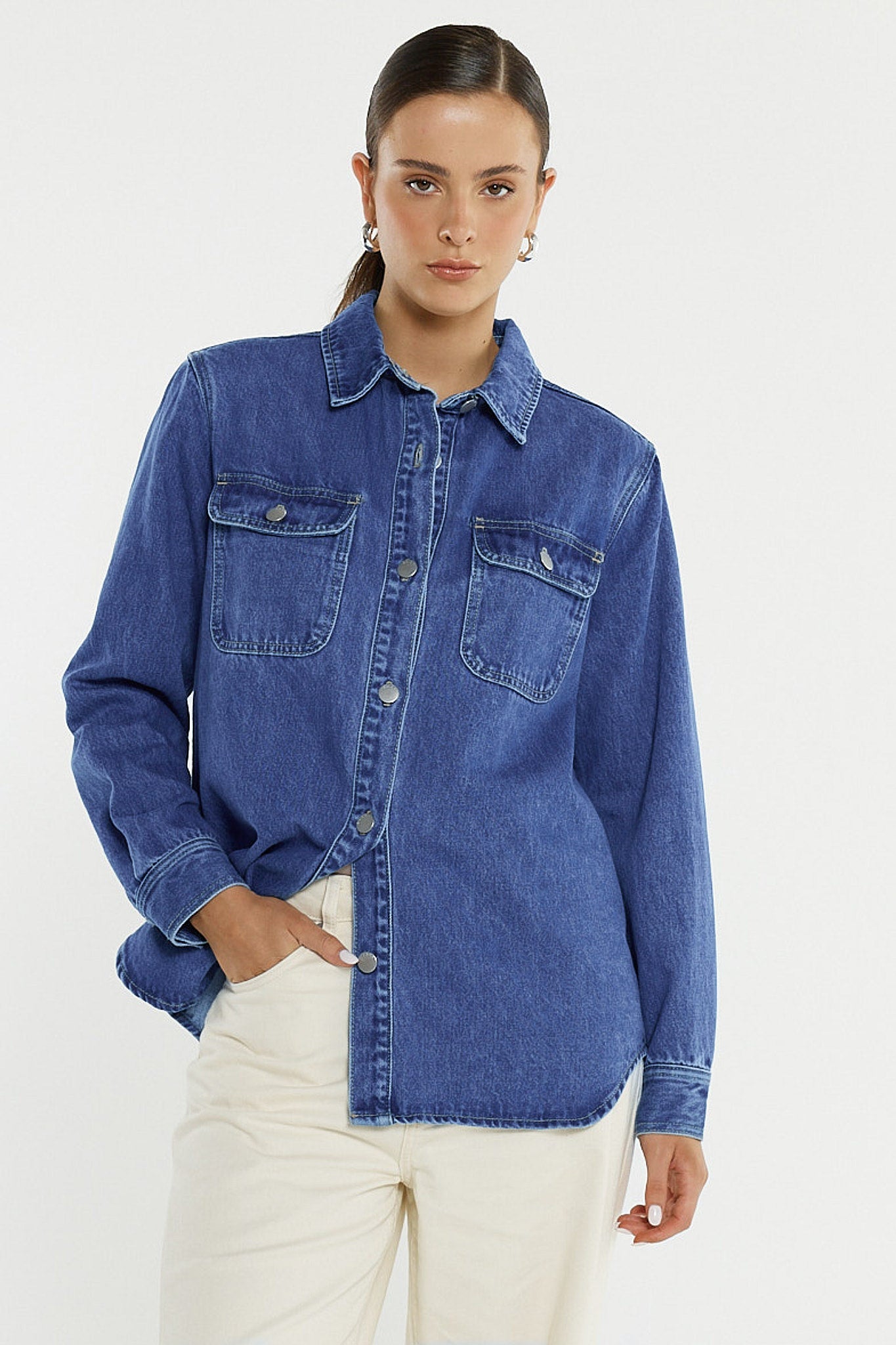AVELINE DENIM SHIRT